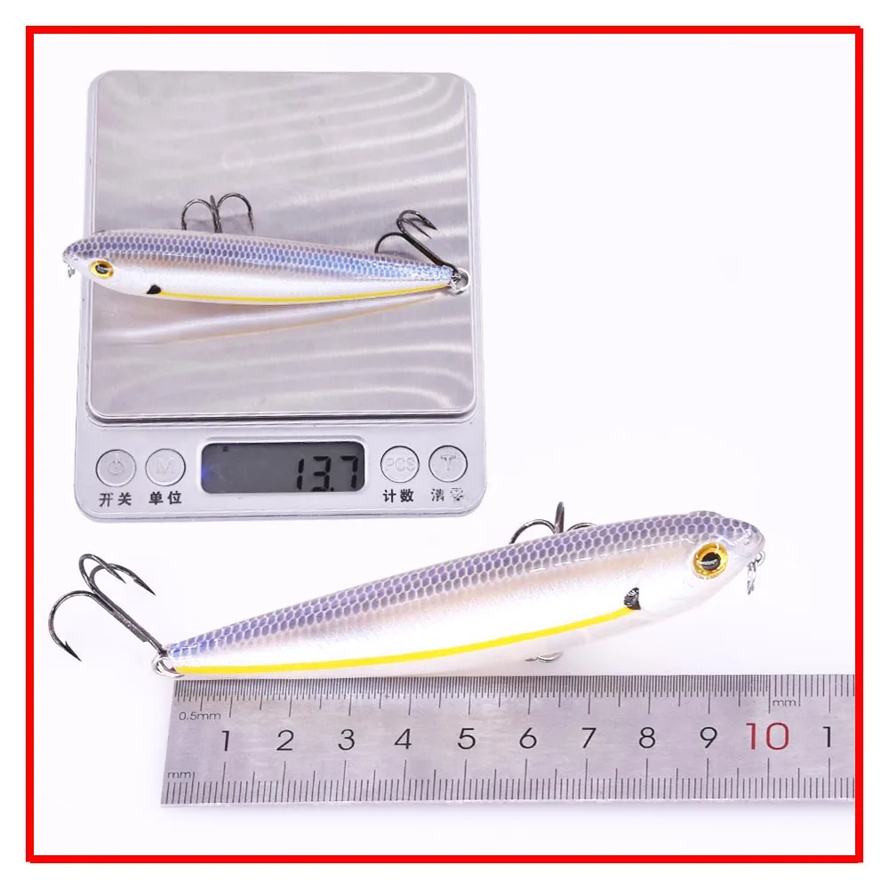 Makebass Luya  Wobblers popper fishing Lure Bubble pencil Bait ABS Top water Floating hardbait fishing tackle Lake Sea fishing