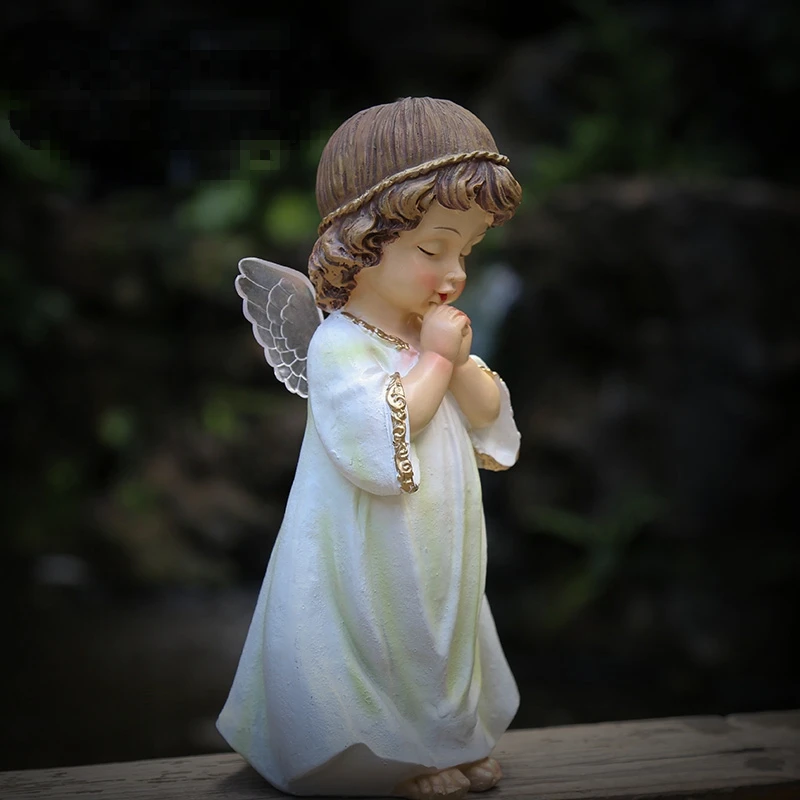 

Украшение для сада уличные украшения для двора маленькие украшения из смолы ангел украшения для дома