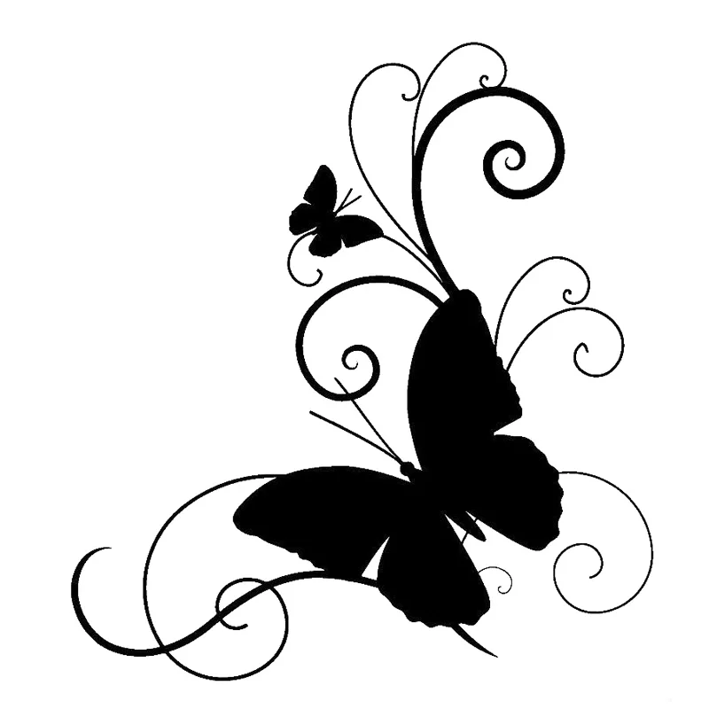 

W-0806 Creativity Butterfly Style Modeling Personality Car Sticker PVC Fashion Auto Window Bumper Waterproof Quality Decal Decor