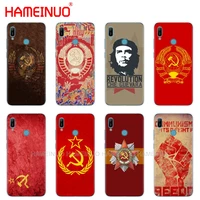 silicon phone cover case for huawei y5 y6 y7 y9 pro prime 2019 honor 8s 8a 20 lite pro 10i view 20 v20 soviet union ussr flag