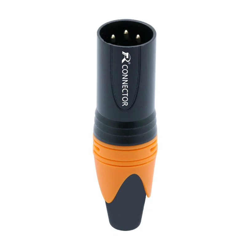 3PIN XLR разъем микрофон штекер мужской женский адаптер MIC провода разъем 6 цветов предложение 1 комплект M/F - Цвет: RTC2015M-Orange