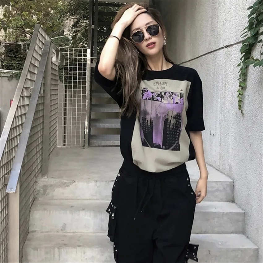 Мужские и женские футболки серая длинная футболка с надписью Cavempt топы коротким