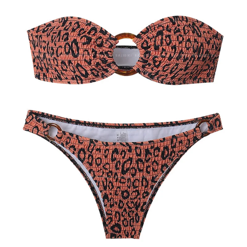 

Australian Swimsuit Women's Small Chest Push up Fluorescent Bikini Hot Spring Swimsuit European and American Fashion Vacation