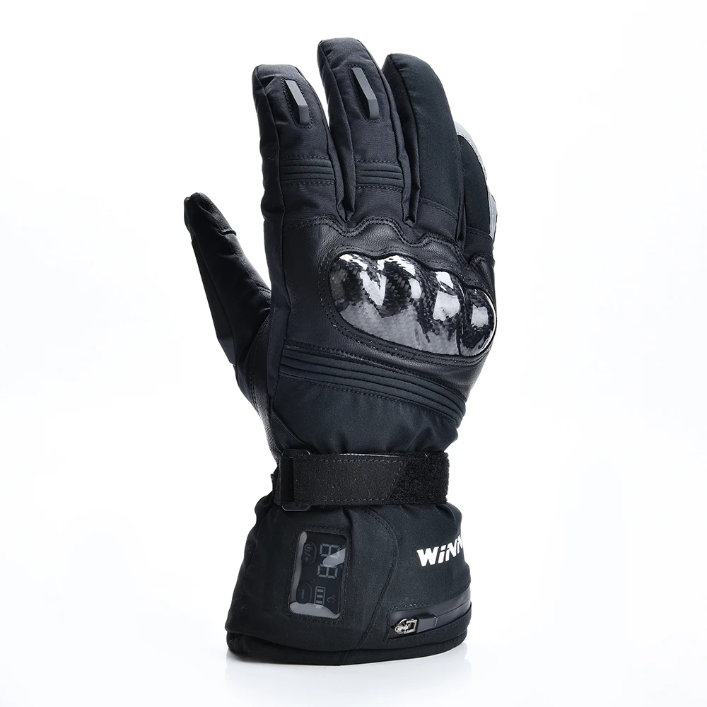 Зимние теплые перчатки с электрическим подогревом и перезаряжаемой батареей 2200