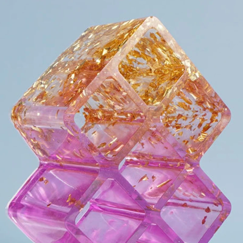 

DIY Crystal Epoxy Resin Mold 7 Grids Square Lipstick Storage Box Silicone Mould B36D