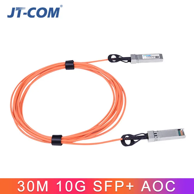 30m 10G SFP AOC 1 м/3 м/5 м/10 м/с возможностью погружения на глубину до 30 м для программирования в производственных условиях+ 10 Гб АОС приёмопередатчик типа SFP 10G Водонепроницаемость 30 метров(активный оптический кабель совместим с сети Cisco переключатель - Цвет: 30m 10G SFP AOC