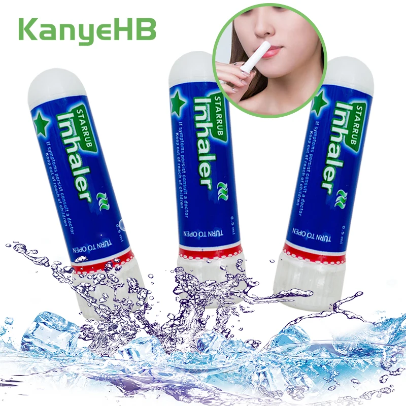

3pcs Mint Cream Nasal Inhaler Rhinitis Nose Cold Cool Headache Dizziness Relief Ointment Herbal Extract Nasal Essential Oil A363
