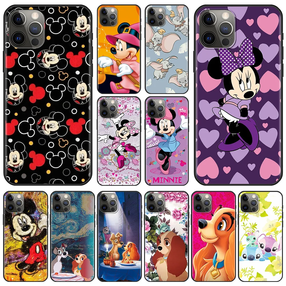 

Disney Mickey Mouse Cool Case For Apple iPhone 11 Pro Max XS XR X 8 7 6 6S Plus Cover Silicone Fundas Black Capa