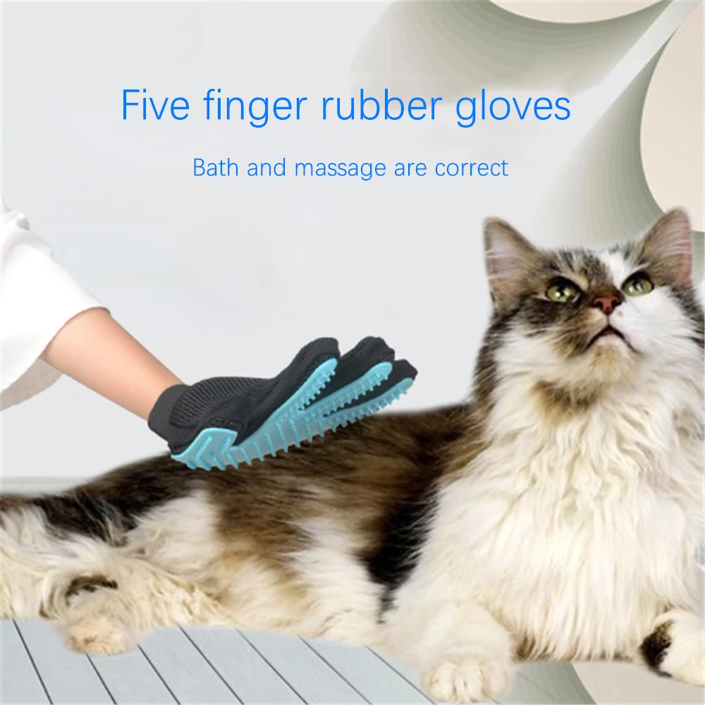 Силиконовая перчатка для груминга питомцев расческа шерсти кошек вычесывания