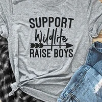 support wildlife raise boys t shirt 90s women fashion polyester tees girl gift aesthetic tops shirt tx5243