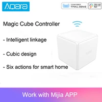 aqara magic cube controller zigbee version controlled by six actions for smart home device work with mijia home app