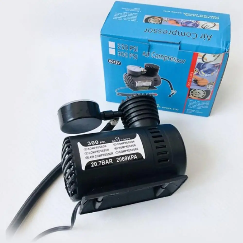 

12V ABS plastic Mini Locomotive Air Pump Abs Plastic Car Tire Inflator Portable Car Electric Small Air Pump 1 Piece