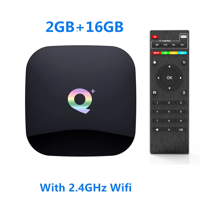 Q Plus Android 9,0 ТВ приставка 4 Гб 64 Гб ТВ приставка H6 четырехъядерный cortex-A53 2,4 ГГц Wifi 100 м 6 к медиаплеер VS T95Q для smart tv приставка - Цвет: 2GB16GB