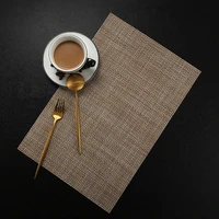 pvc solid color oil water resistant non slip kitchen placemat coaster insulation pad dish coffee cup table mat home decor 51085