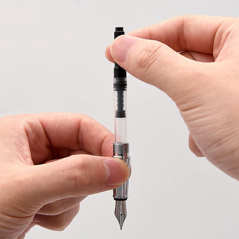 Ручка перьевая KACO BRIO полностью металлический корпус два способа орошения чернил