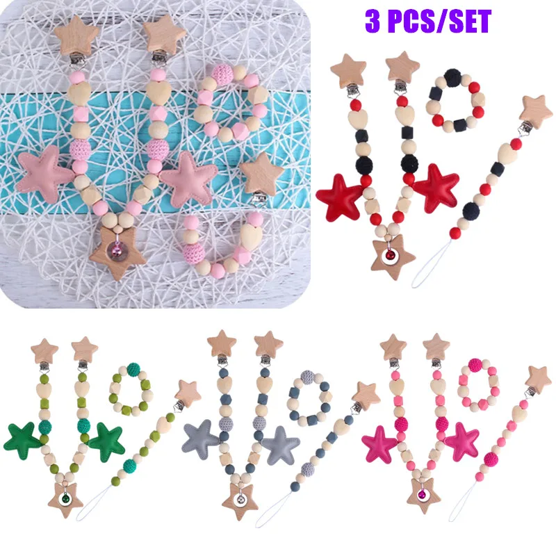 

Деревянный Детские коляски игрушки Детская пустышка на цепочке с прищепкой, застёжка-зажим силиконов бусов пустышки на зажиме для малышей игровой гимнастический подвесные игрушки для детских колясок детская коляска цепочка