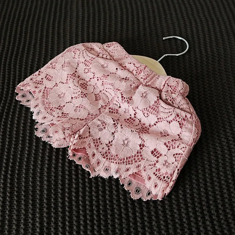 Новый летний Рождественский костюм для девочек розовая кружевная рубашка с