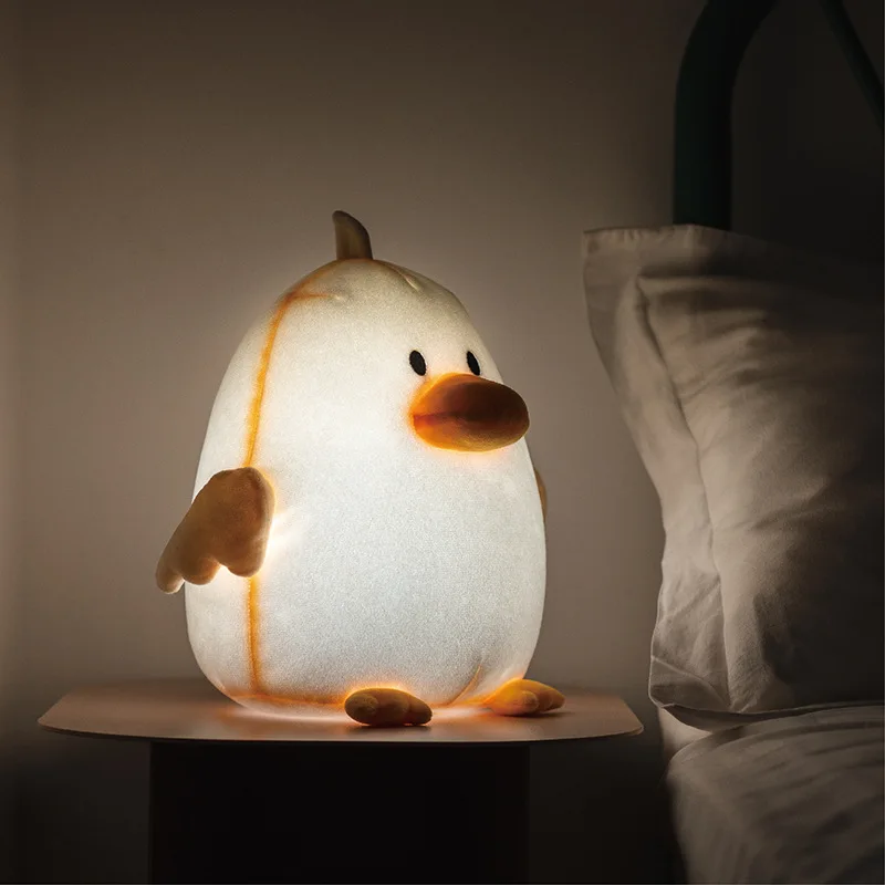 

Acridine Duck Plush Comforting Night Light Children's Warm Sleeping Time Q Cute Cute Gift Novelty LED Bedside Lamp
