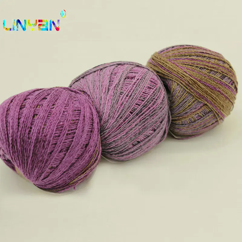 3 шт. * 50 г хлопок и лен кружево толстое вязание крючком нить швейная пряжа для