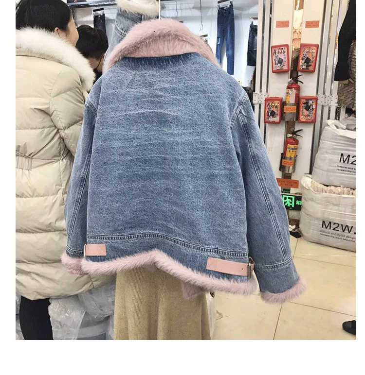 Пальто из искусственного меха Teddy Bear пальто лампы меховые Женское зимнее пальто женские джинсы джинсовая куртка, верхняя одежда и пальто в соответствии с Классический женский жакет в ковбойском стиле