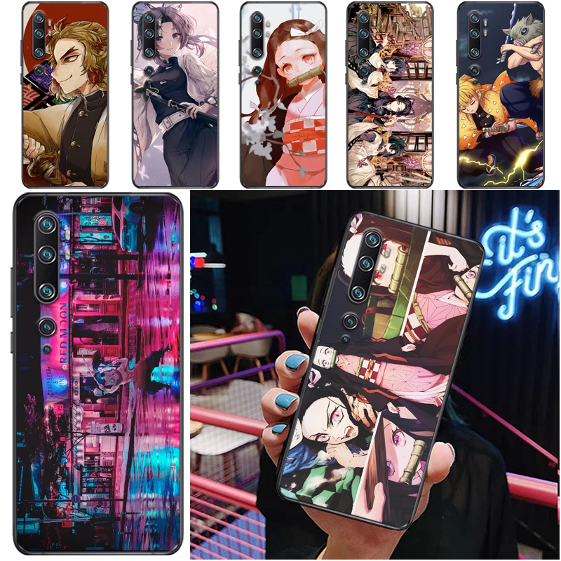 

Чехол для телефона Xiaomi CC9 Pro из мягкого ТПУ с изображением рассекающего демонов камадо танджиру киметасу