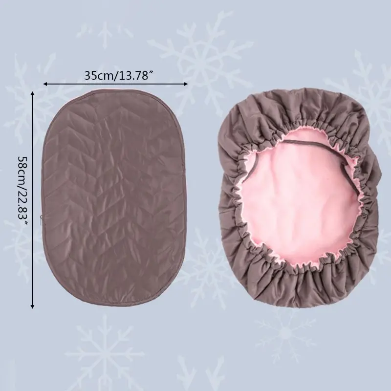 

Newborn Baby Basket Car Seat Cover Infant Carrier Winter Weather Resistant Blanket-Style Canopy