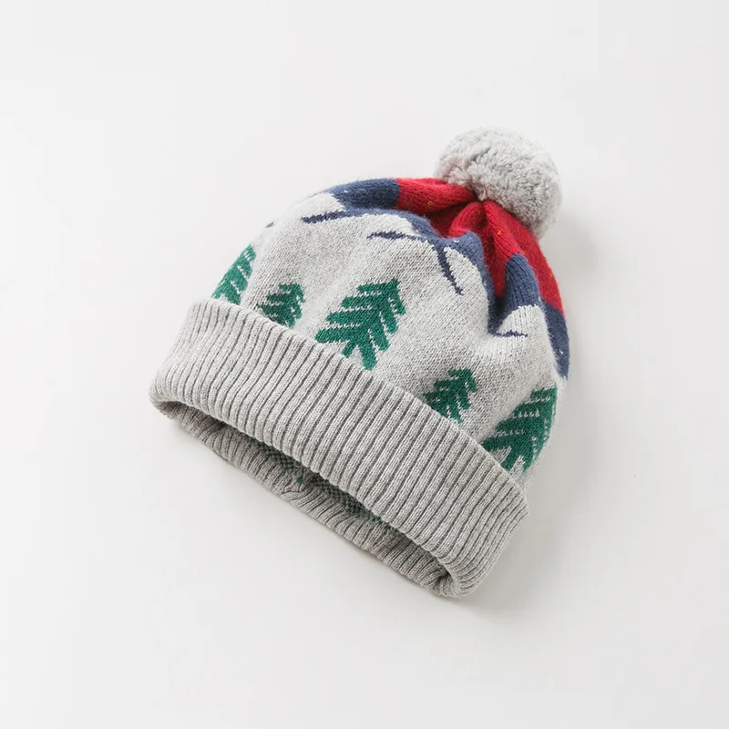 DB11430-1 dave bella autumn winter unisex baby jacquard cotton wool hat | Детская одежда и обувь