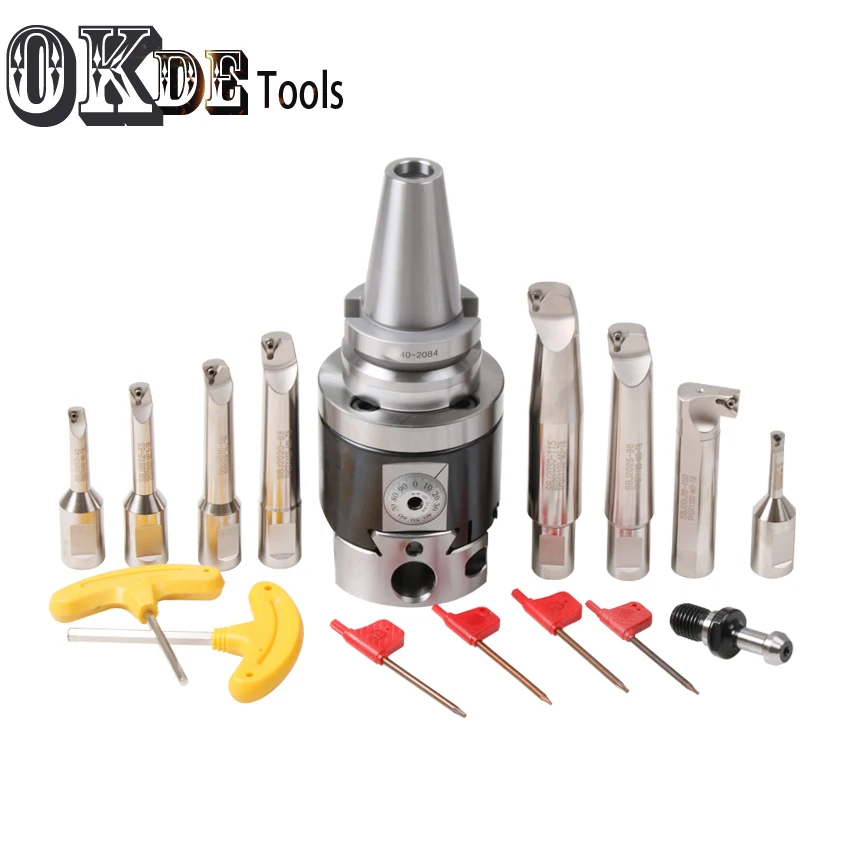 Высокоточный BT40-NBH2084 CNC 0,01 run nout M16 микро инструмент с BT хвостовиком NBH2084 система расточные головки с 8 шт