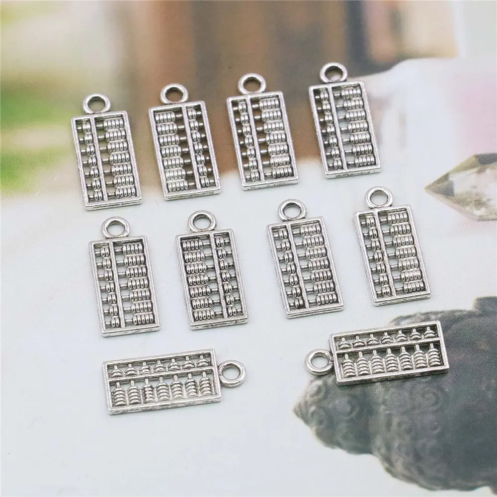10 шт. Подвеска из сплава Abacus фурнитура аксессуары Серебряная пластина сделай сам