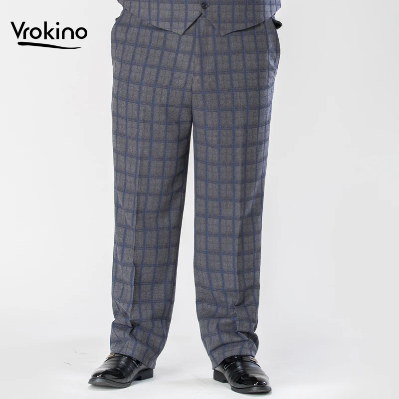 Business Casual Men's Suit Pants 2019 Autumn and Winter Plus Large Size 7XL 8XL 9XL Fashion High Quality Straight Loose Trousers | Мужская
