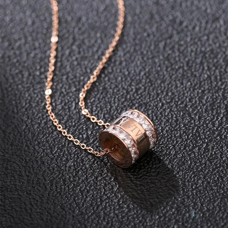 2021 Новое модное ювелирное изделие простое ожерелье из титановой стали женские