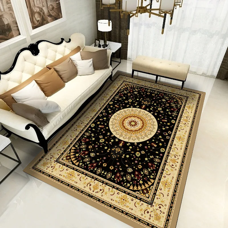 

KC European Classical Carpet 3D Printing and Dyeing Model Room Full of Carpet Living Room Decoration Carpet Rugs Mat