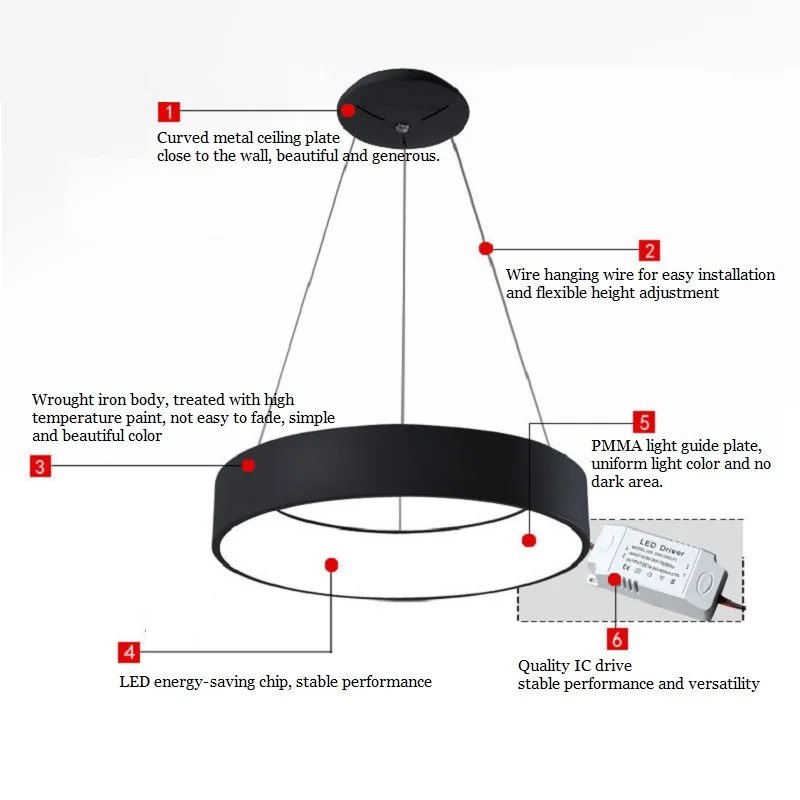 Светодиодная Подвесная лампа LukLoy кухонные подвесные светильники для столовой