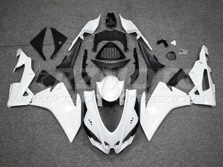 

Injection mold New ABS Whole Fairing kits Fit for Aprilia RSV4 1000 2016 2017 2018 16 17 18 Bodywork set white
