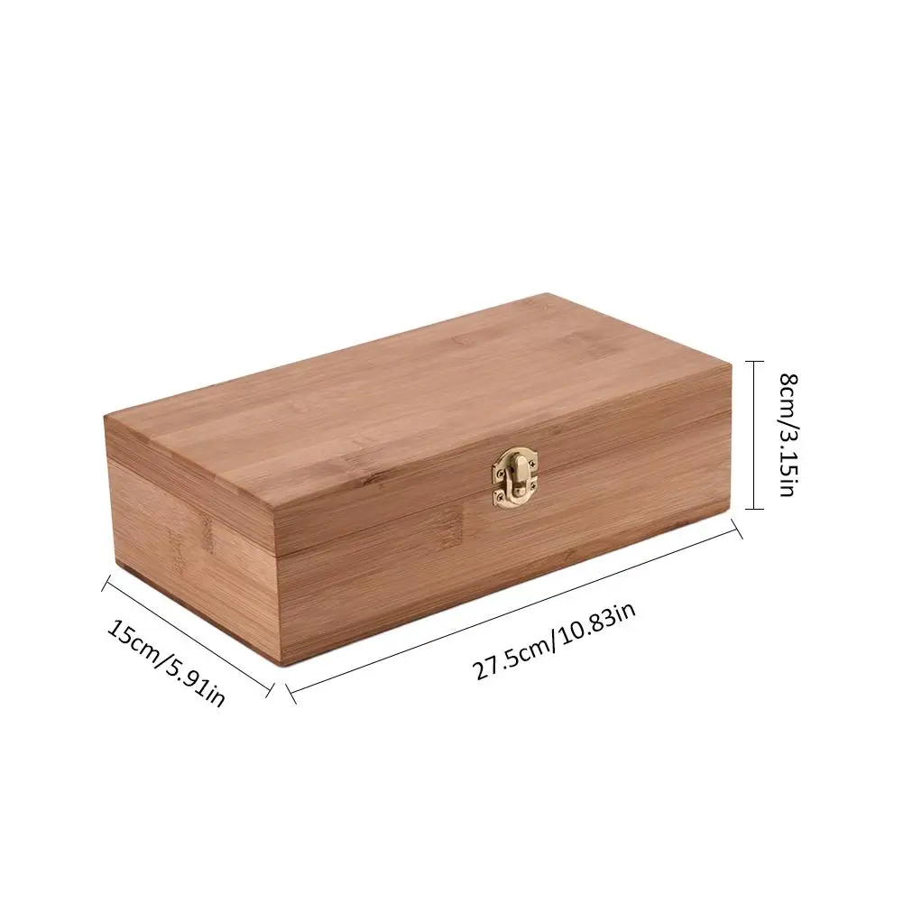 

High End Bamboo Essential Oil Box with 25 Grids DIY Protective Wooden Storage Case for Artistic Ornament Decorative Gift