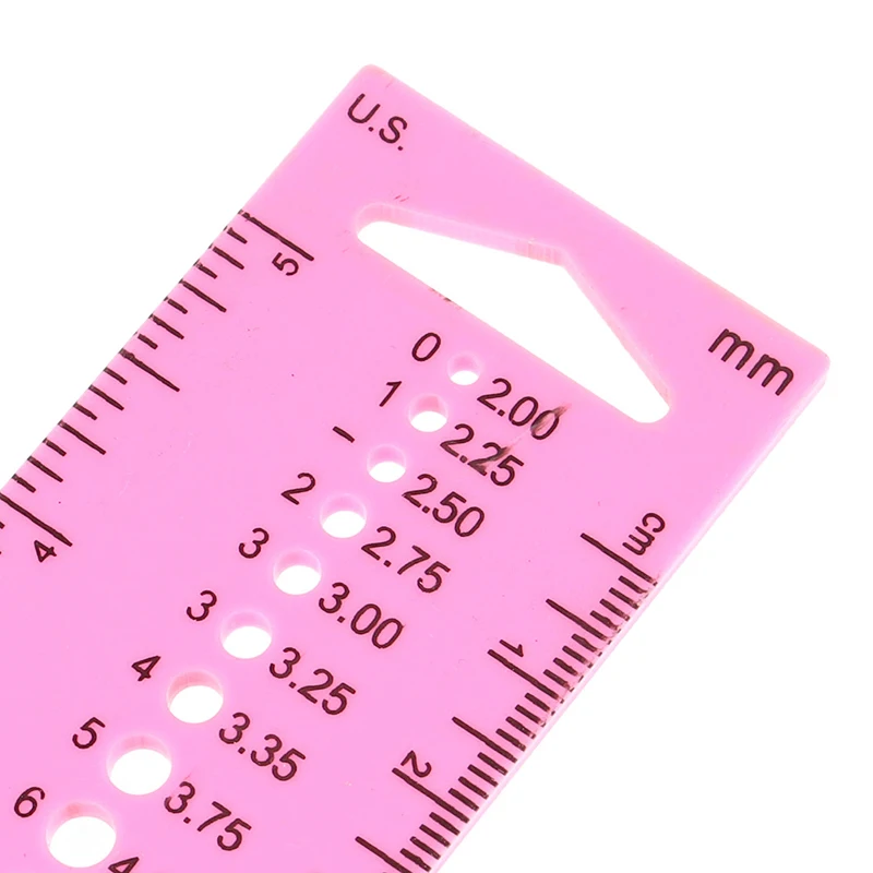 2pcs All In One Measure Ruler For Knitting Needles 2.0-10.0mm Crochet hook | Дом и сад