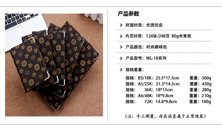 Бизнес-блокнот суб-тренд принт ретро жесткий блокнот для студентов с офисом