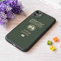 for iphone algerian passport print soft matt apple case