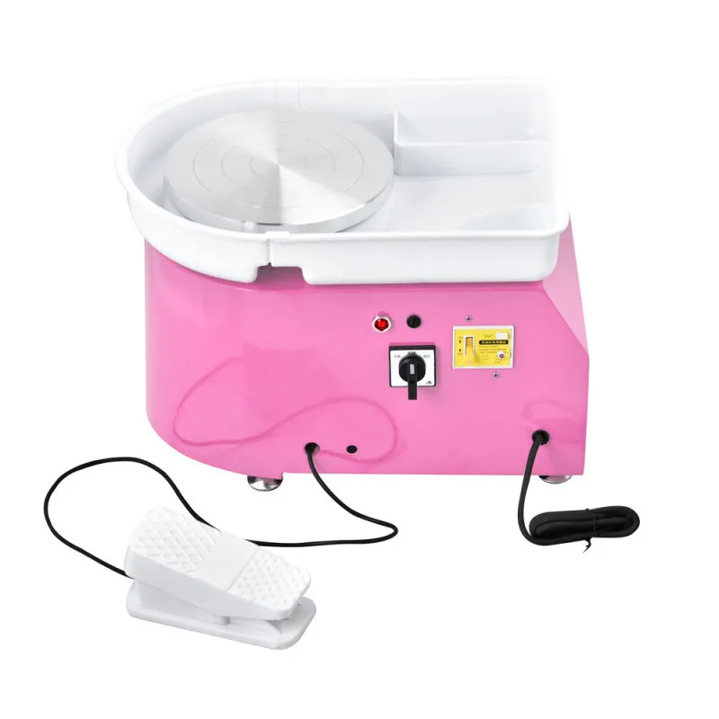 

DIY 25cm 350W Electric Pottery Ceramic Wheel Machine Foot Pedal Turntable Pottery Clay Forming Machine Ceramic Pottery Tools
