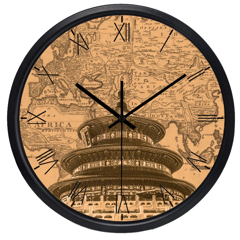 В мире часовых поясов часы бренд лобби в римском стиле номер часы-карта | Дом и сад