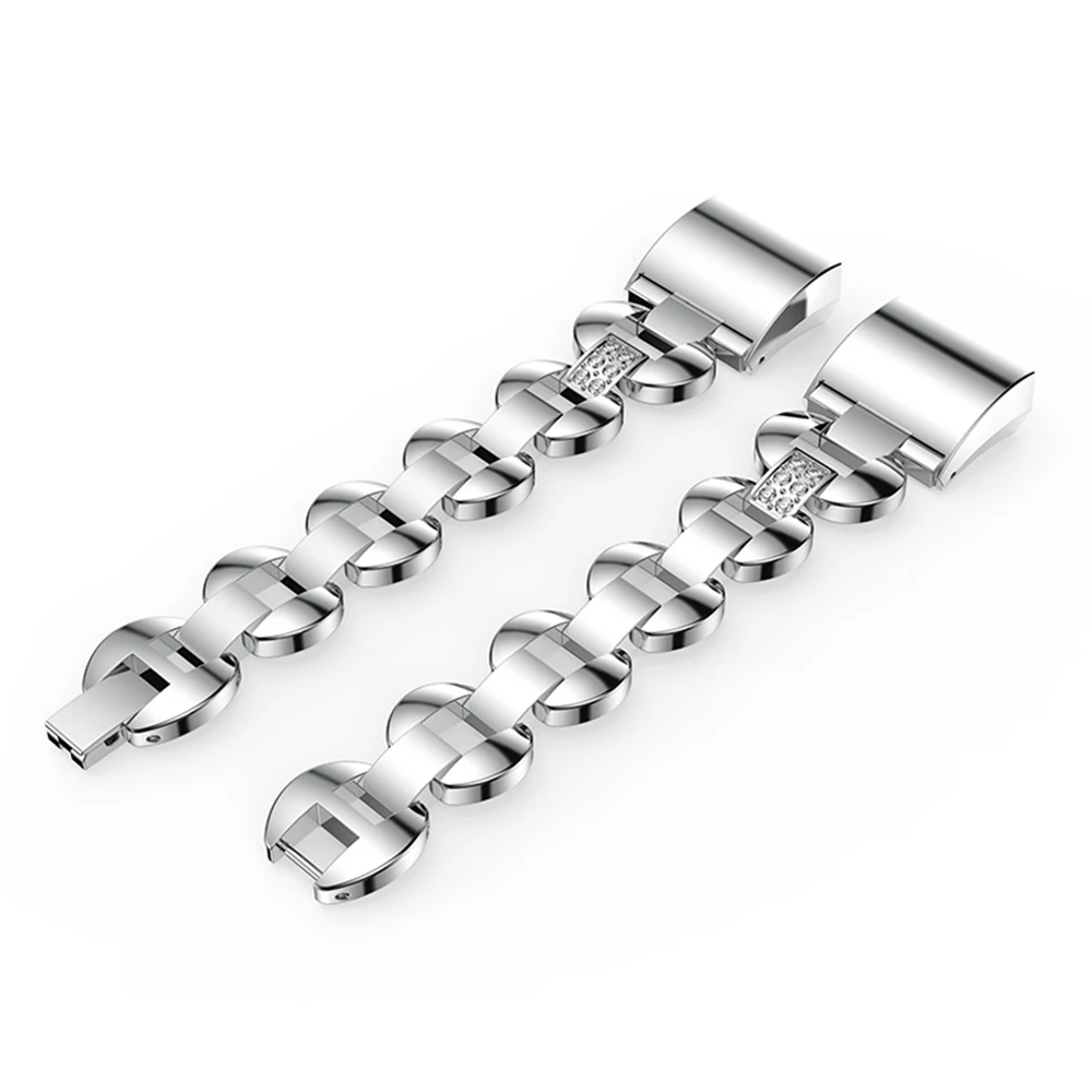 

New Rhinestone stainless steel Quick Release watchband bracelet Replacement strap wristband for Fitbit Charge 2 smart watch band