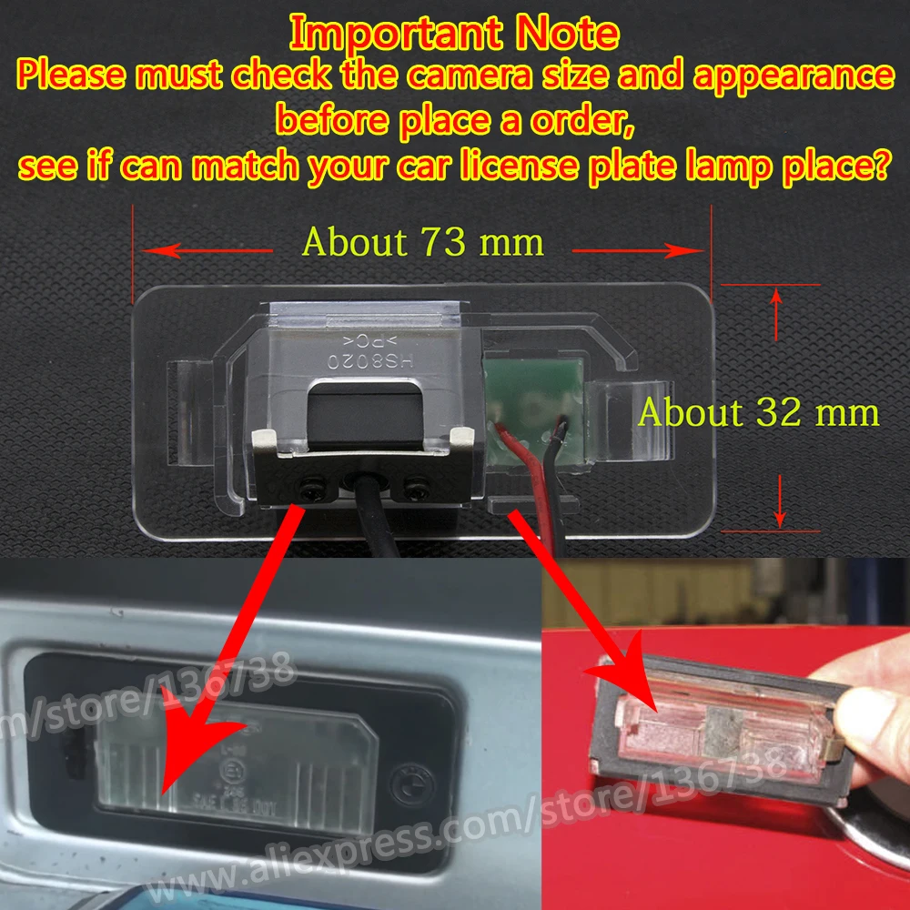 Светодиодный Беспроводная камера заднего вида для автомобилей BMW X3 X5 X6 E53 E70 E71 E72 E83