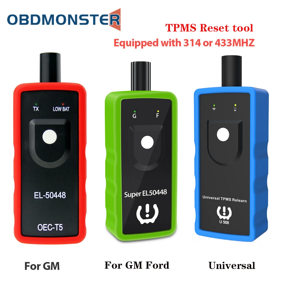 

Tire Pressure Monitor Sensor Relearn For GM Opel Ford Mercedes BMW Hyundai Motorcycle U508 Universal TPMS Reset Tool