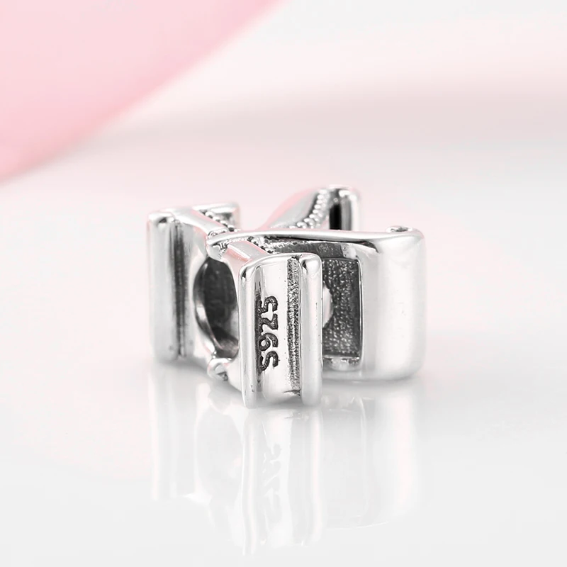 Изящные бусины-буквы алфавита из серебра 925 пробы подходят для оригинального