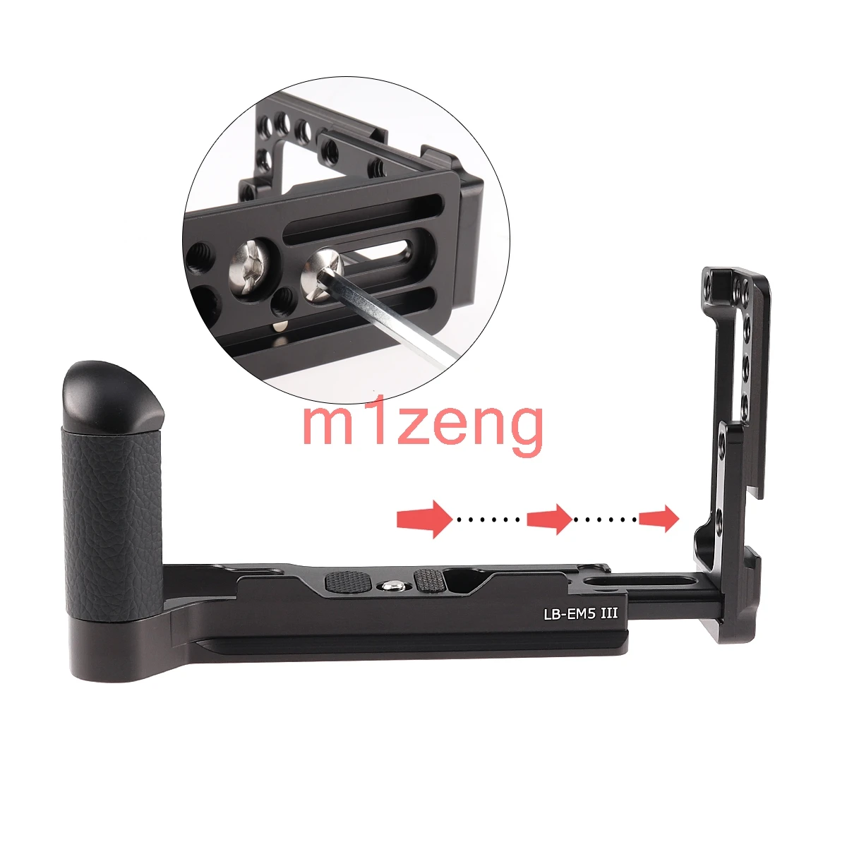 

Расширенная Регулируемая быстросъемная L-пластина EM5III/держатель кронштейна, рукоятка с горячим башмаком для фотоаппарата Olympus Φ Mark III