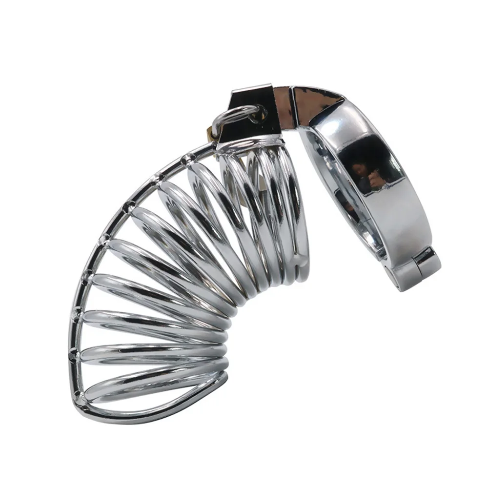 БДСМ металлическая клетка для пениса мужское визуальное устройство кольцо члена