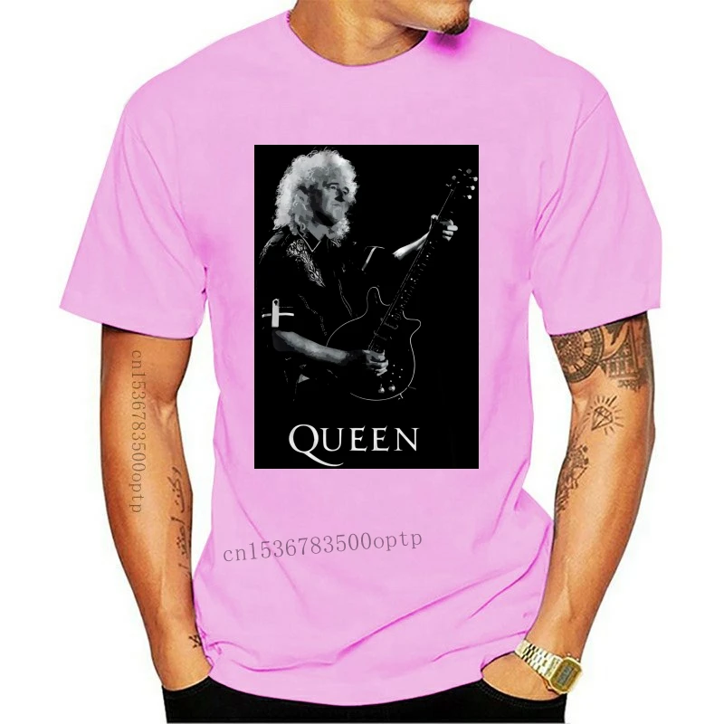 

Новинка, Мужская футболка с коротким рукавом, с принтом Брайана Мэй, королевы, играющей на гитаре
