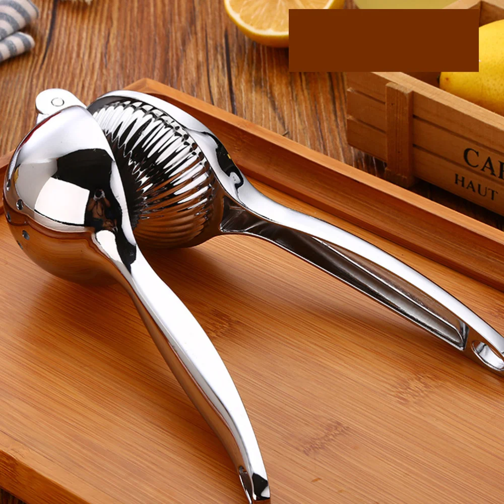 

Manual Lemon Orange Juicer Household Squeezer Lemon Artifact Lemon Clip Fruit Machine Zinc Alloy Manual Juicer (Silver)
