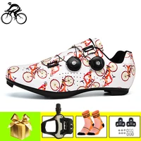 cycling shoes road spd sl pedals men women breathable self locking riding bicycle sneakers outdoor bicicleta carretera