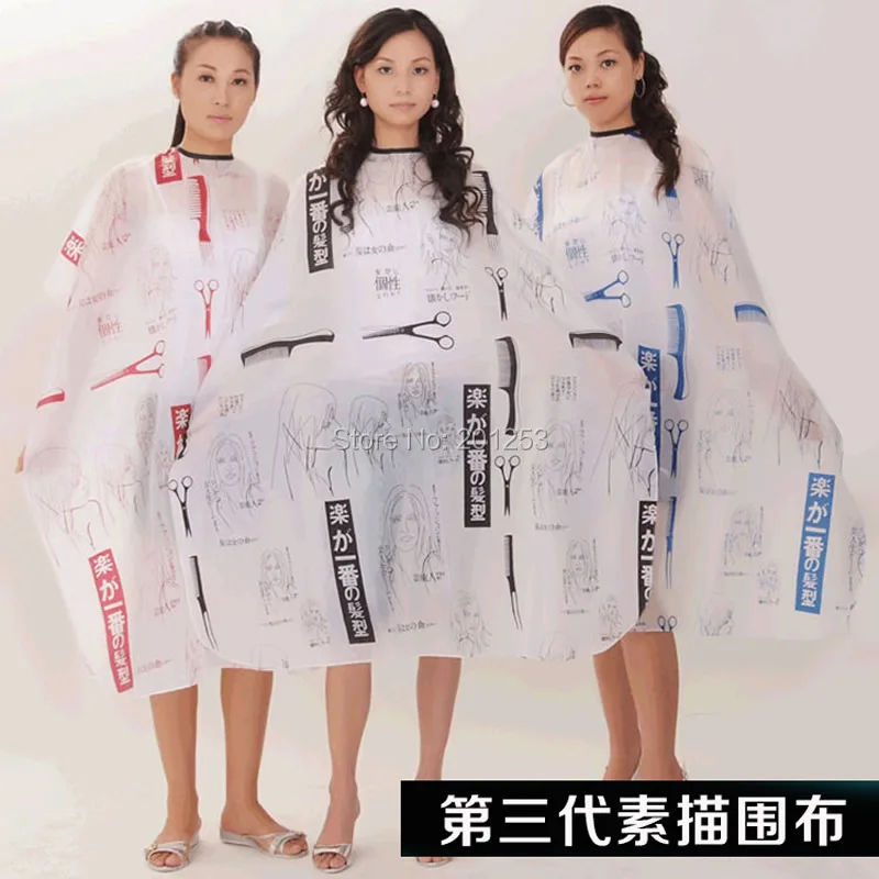 

Scissor Comb Printed Cutting Hair Waterproof Cloth Barber Cape Hairdressing Hairdresser Apron Haircut capes 140cm*100cm LZN0013